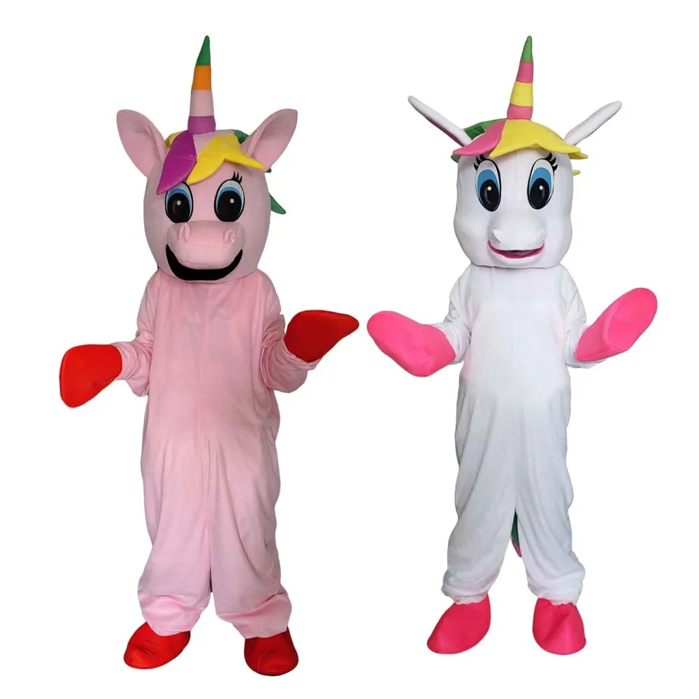 

Adult Unicorn Mascot Costume Cosplay Animal Horse Cartoon Doll Birthday Party Wedding Business Show Halloween Christmas Props