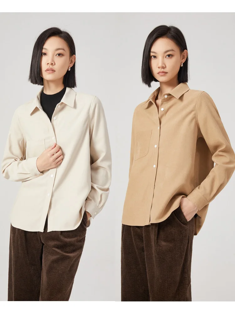 

Sweet Tea Home Vintage irt Thiened Floing Long Sve Autumn Winter Layering Base irt Simple Commute Sle Pure Color