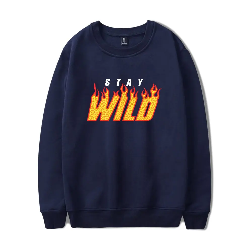 Ben Azelart Stay Wild Vintage 90s Merch Sweatshirt Men Women Unisex Sweatshirt Sports Pullover Harajuku Fashion Pullover