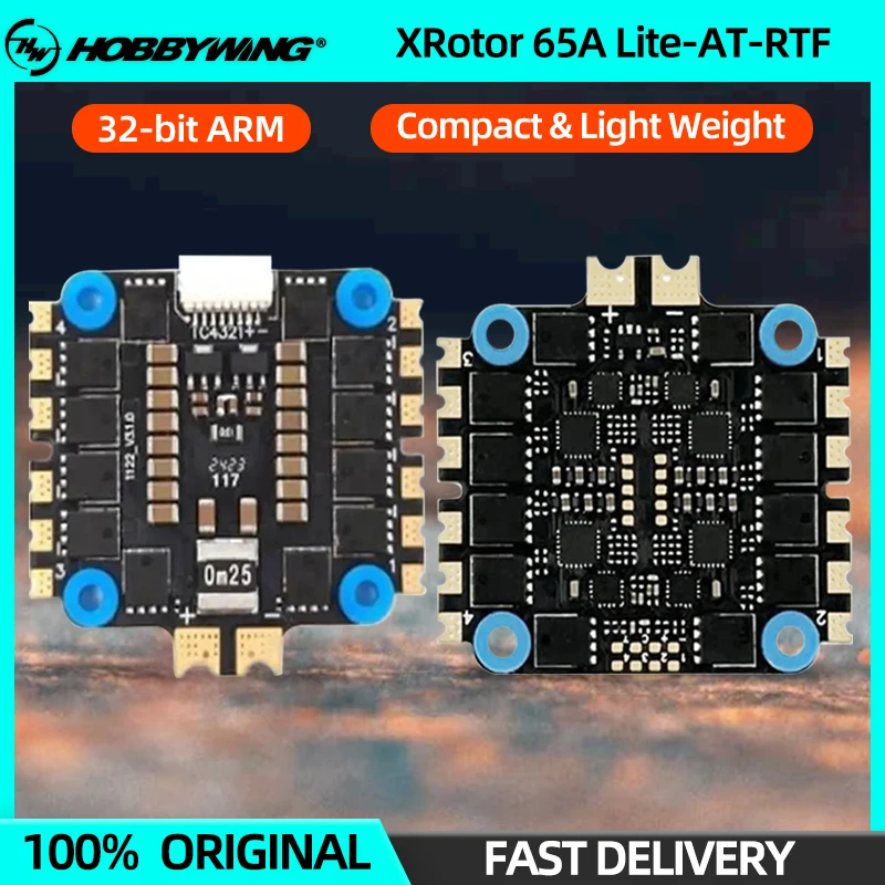 1/2/4PCS Hobbywing XRotor 65A Lite-AT-RTF 4in1 ESC Dshot150/300/600 4-6S LiPo For RC FPV Racing Drone Quadcopter Multicopter