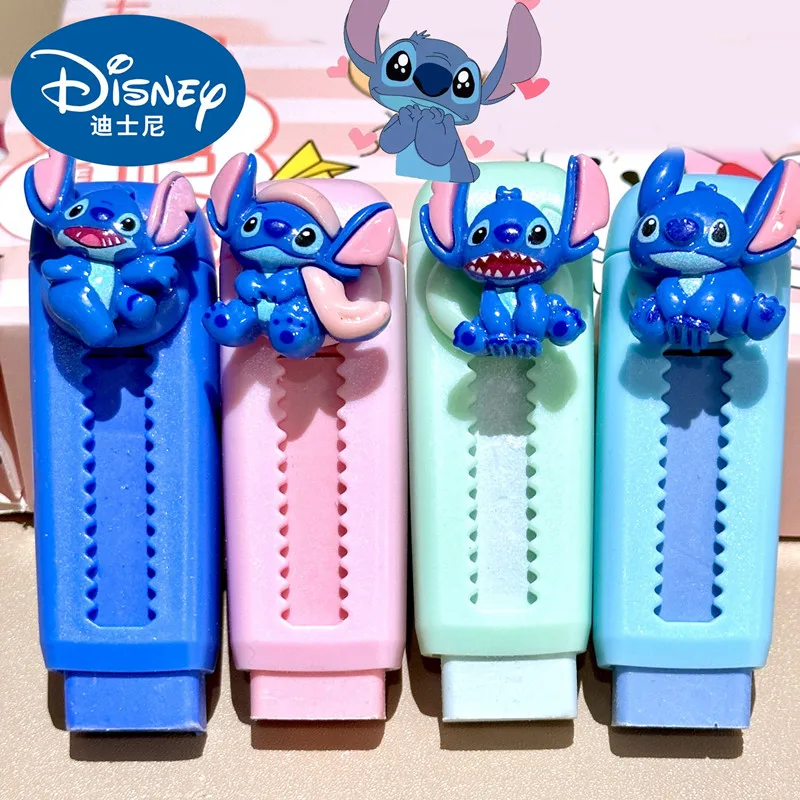 

Ластик Disney (1 шт.) с дизайном Стич и Ангел, милый аниме-стиль, для детей, школьные принадлежности, подарки для учеников