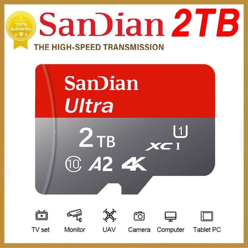 Original Flash Card Memory Card 1TB 512GB Large Capacity Micro TF SD Card 128GB 256GB 2TB High Speed SD Cards For Camera