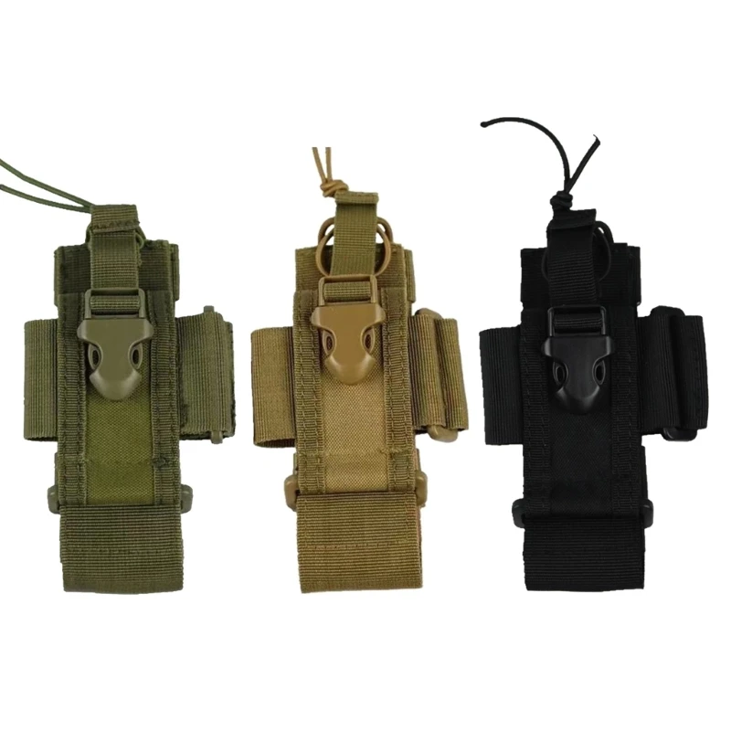 Radio Holster,Universal Radio Case-Military Interphone Storage Bag for Molle System Walkie Talkie Holster Supplies