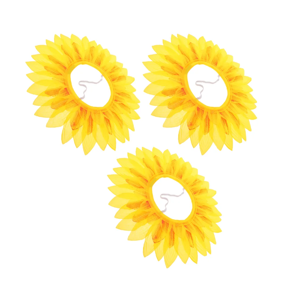 Sunflower Headgear Costume Halloween Kids Dance Costumes Hat Party Decor Favors