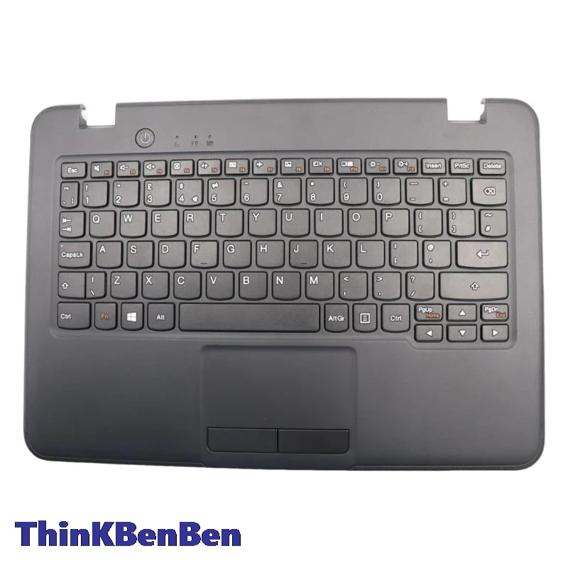 Funda superior con teclado negro para Lenovo 100e, Winbook 5CB0Q89803, Reino Unido, Inglés