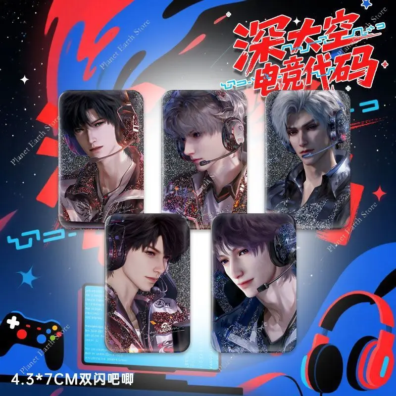 Game Love en Deepspace Sylus Caleb Rafayel Zayne Xavier Cosplay Anime Feather Ellipse & Square Badge Emblem Broche Fans Geschenken