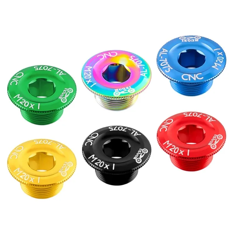 AliExpress Other Bicycle Crank Arm Fixing Bolt Crankset Nut Aluminum Alloy MTB Bike Crank Cover Screw Cap  M20 Bolt For Crank Bolt Cap