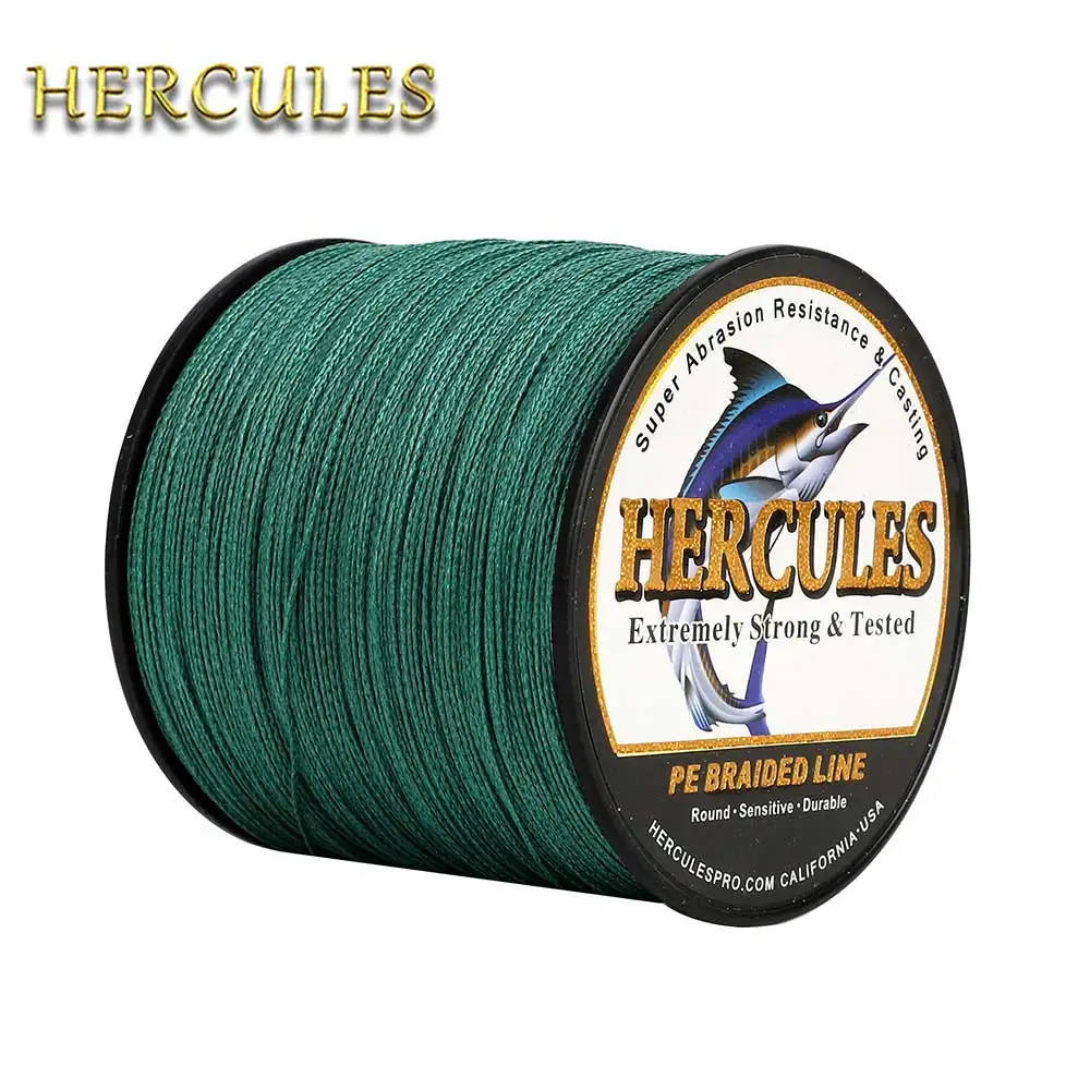 

Multifilament Fishing Line, PE Braided Wire, 4 Strands, Green, 100m-2000m, Saltwater Carp, Floating, 6LB-100LB, Pesca Hercules