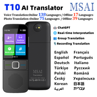 MSAI T10 138 Languages Translator for Travel Photo 75 Languages Real-time Offline Translation 17 Languages 1500mAh 1+8GB