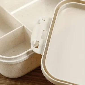 Weizenplastik -Lunchbox, Büroangestellter, geteilte Benediktbox, Jugendliche und Arbeiter in der Schule, Klassenzimmer, Kantine, 1PC 12 Hauptverkaufsordner mit Abteilungen - №12