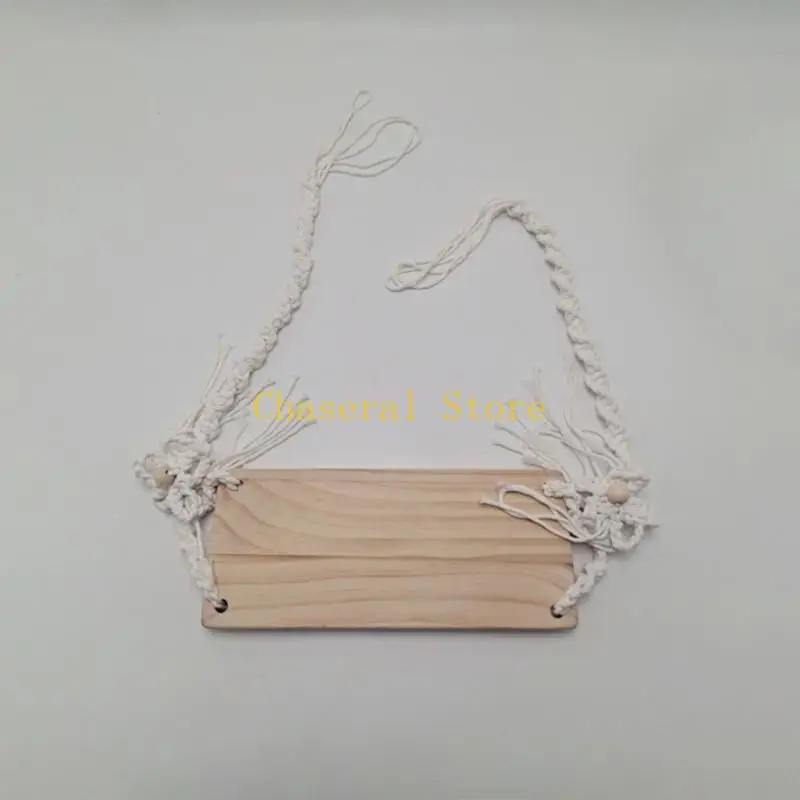 E7CE Baby Photography Props Wooden Swing Posing Decoration Month Shower Party Supply