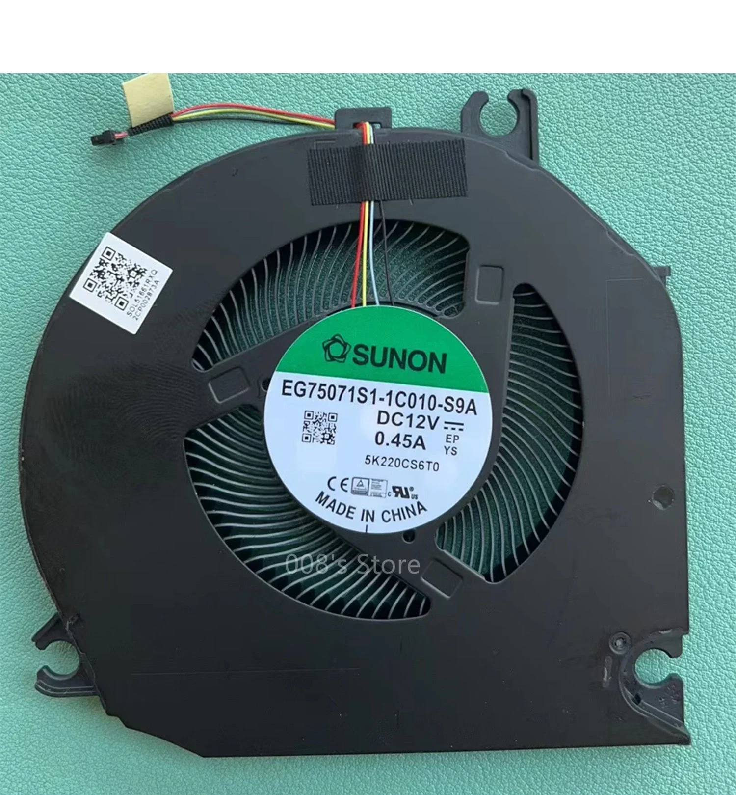 Used Laptop CPU Cooler Fan For Huawei Honor Hunter V700 Gamebook 16.1 FRD-WFG9 WFD9 EG75071S1-1C010-S9A 12V 0.45A Radiator