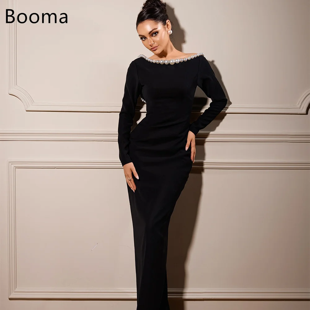 

Booma Simple Mermaid O-Neck Pearls Dresses Formal Party Gowns for Women Backless Prom Gown Customize 2025