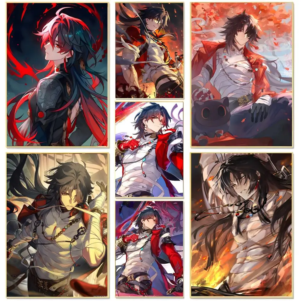 Game Character Honkai Star Rail Mortenax Blade Poster Living Room Bedroom Decorative Print Unframed Decor
