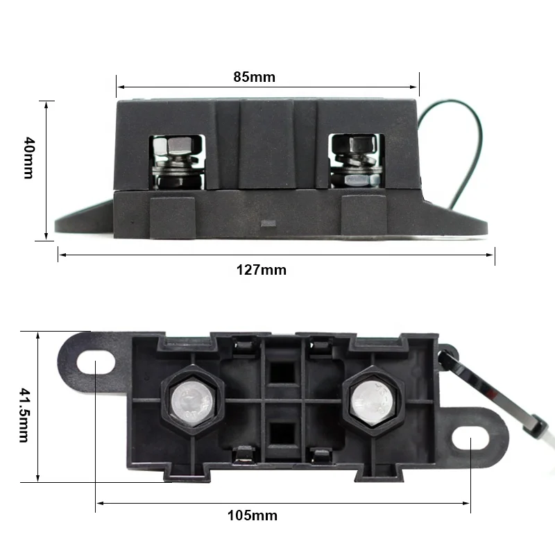 MEGA AMG Inline Bolt Down Fuse Holder ANM-H3 for Automotive Boats Engineer Vehicles Motorcycle Cars Trucks