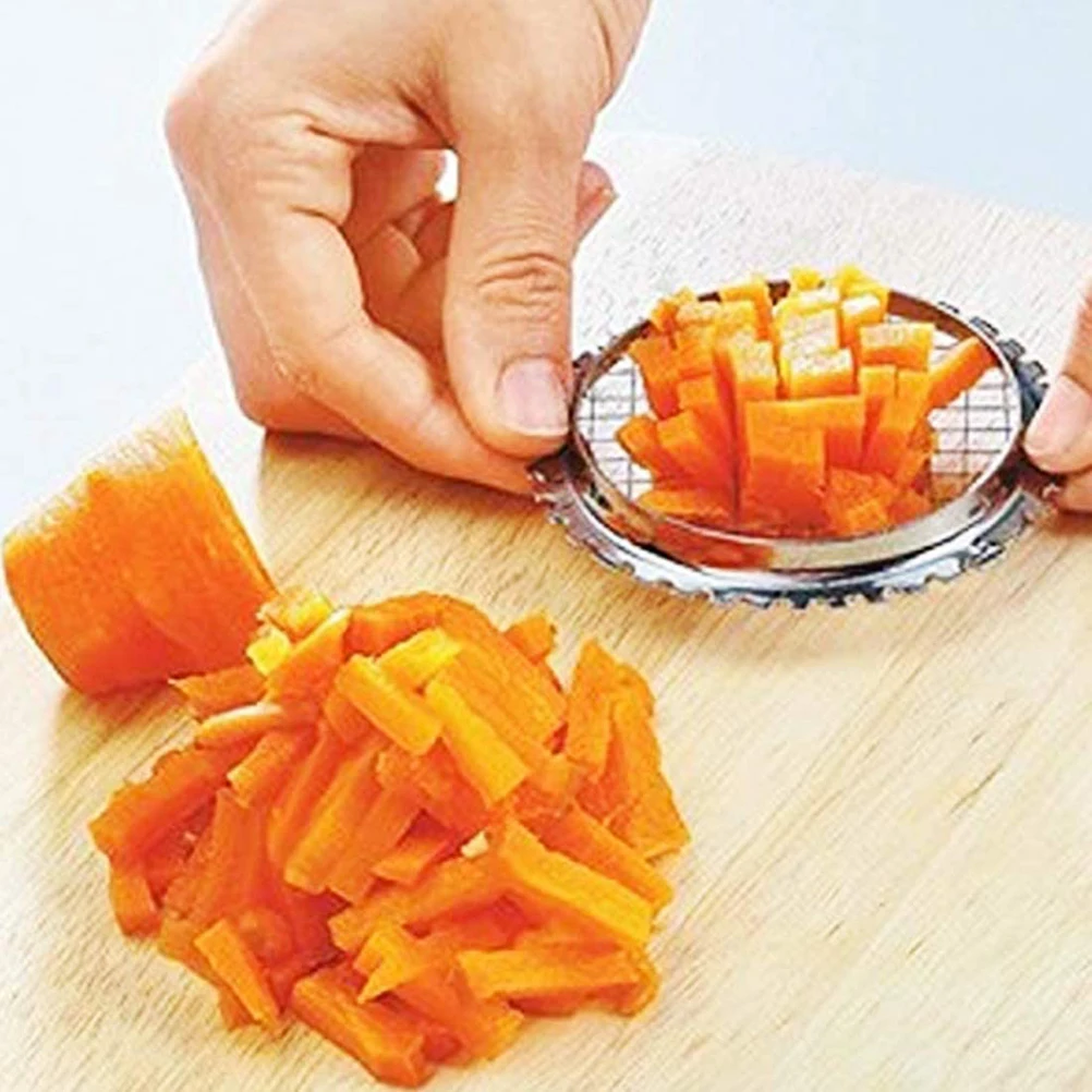 Stainless Steel Multi Purpose Cube Cutter For Hard Boiled Eggs Slicing Tool Fruit Cheese Potatoes Carrots Easy Clean Cutter