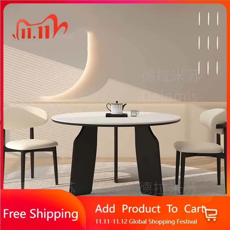 Luxuriöser Esstisch für den Boden, kleiner Esstisch für Küche und Esszimmer, modernes Design, kompakte nordische Möbel, Salonmöbel