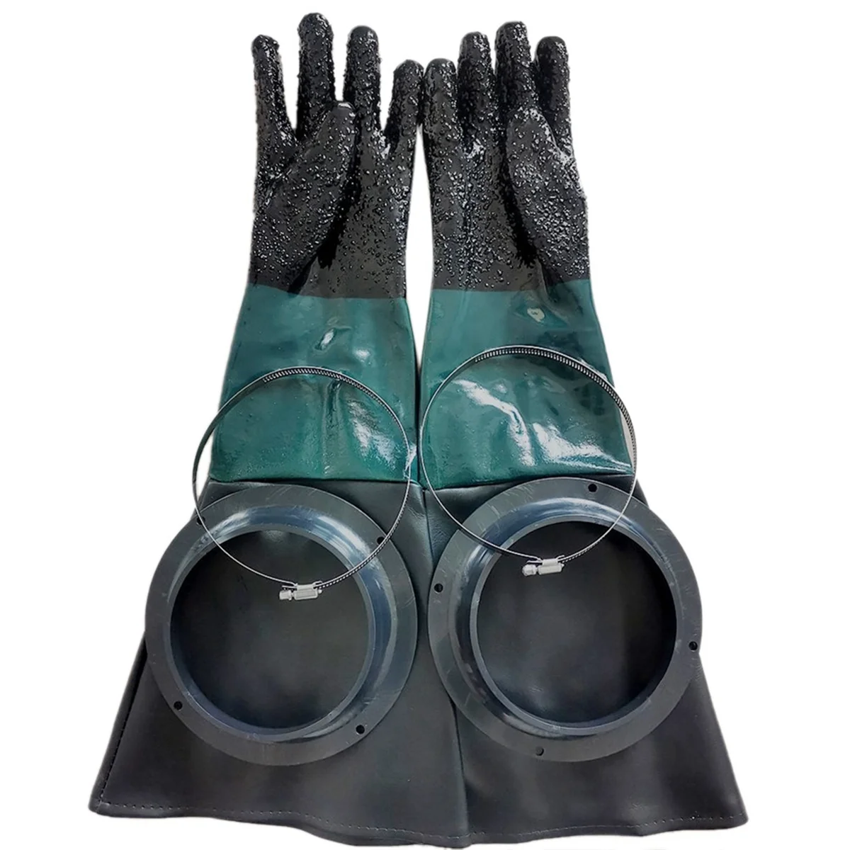 

Sandblasting Gloves SandBlaster Parts 60cm with O Rings for Sandblast Cabinet