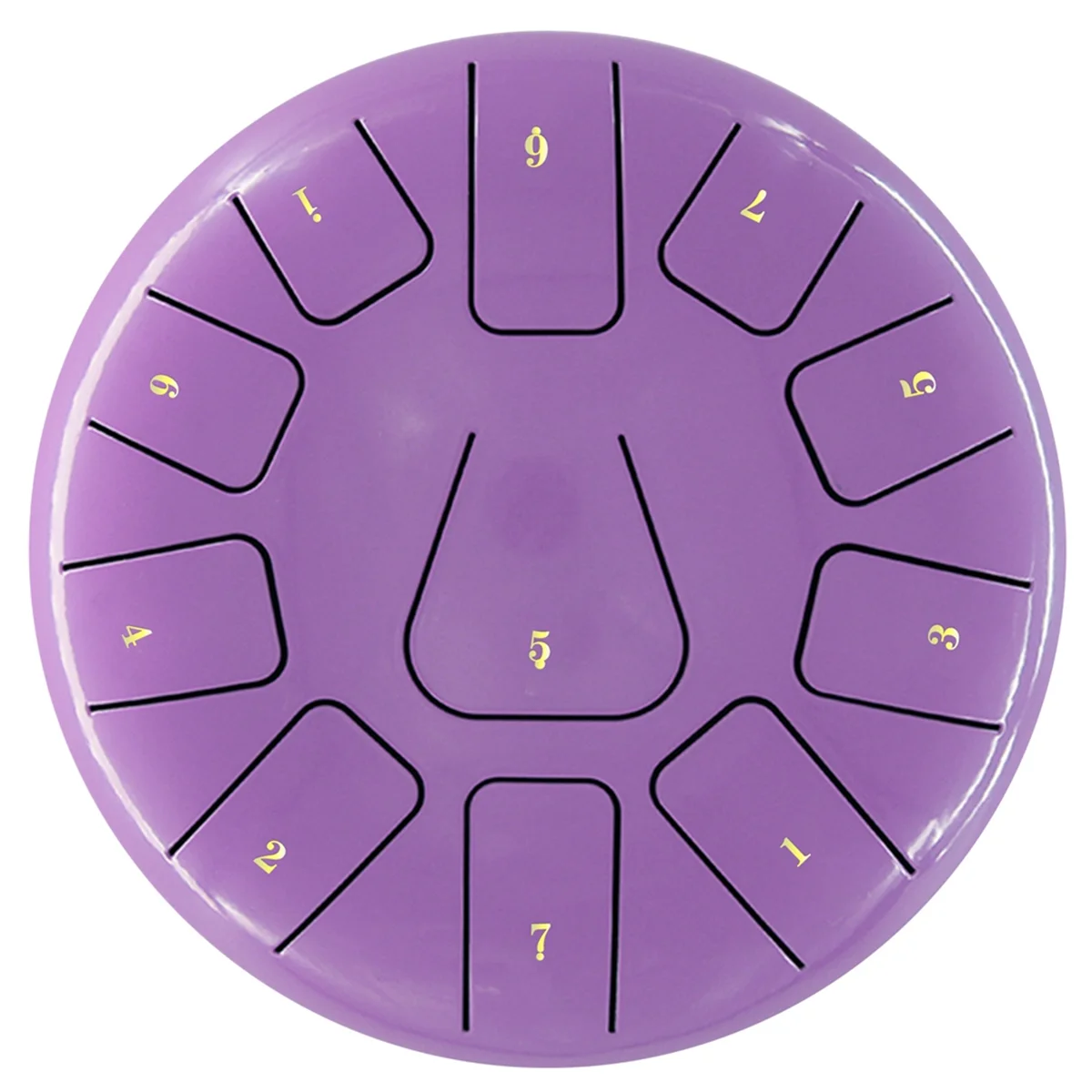 

8 Inch Steel Tongue Drum, 11 Note Tambourine with Drumsticks and Finger Picks for Meditations Tambourine Instrument A-ABJQ