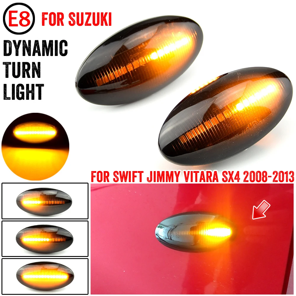 For Fiat Sedici Suzuki Grand Vitara Jimny Swift SX4 Vtarai APV Arena Splash Dynamic LED Marker Light Repeater Lamp