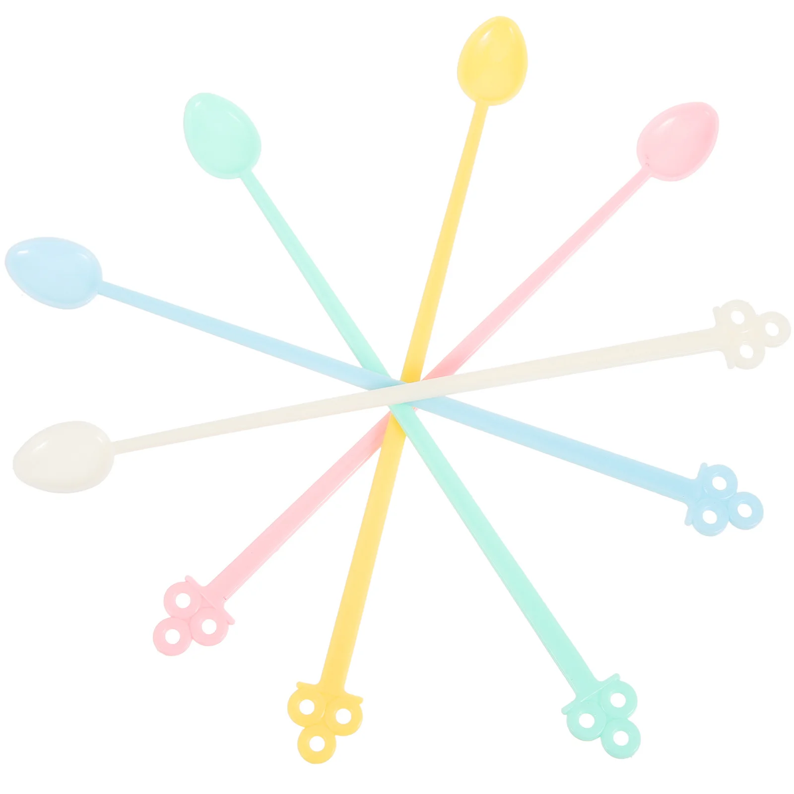 

30Pcs Portable Plastic Coffee Stirrers Long Spoons for Travel Gym School Coffee Stirrers Stirring Spoons Stir Spoon