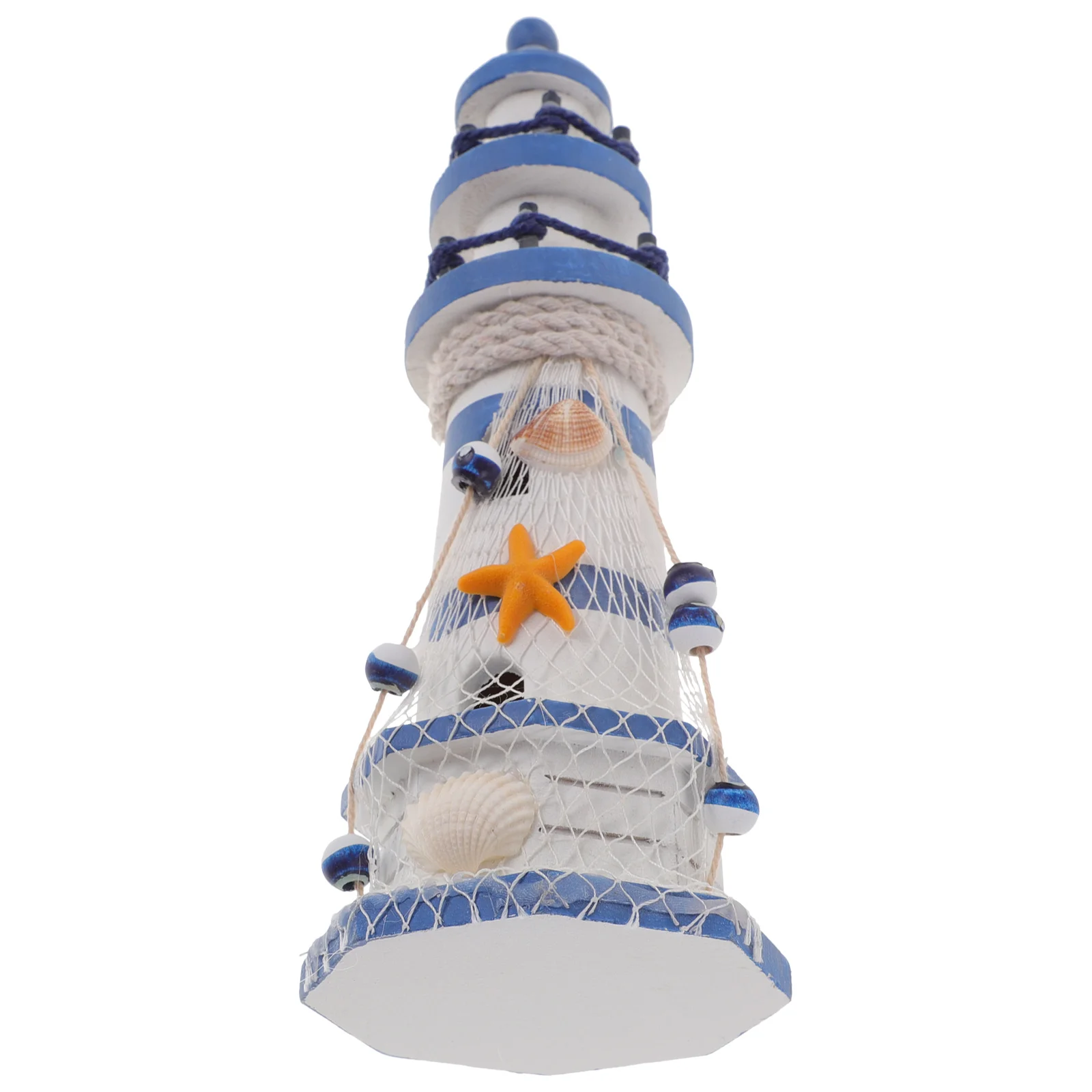 

Mediterranean Lighthouse Ornaments Wooden Decoration Miniature Nautical Rustic Seaside Accessories Coastal Home Decor