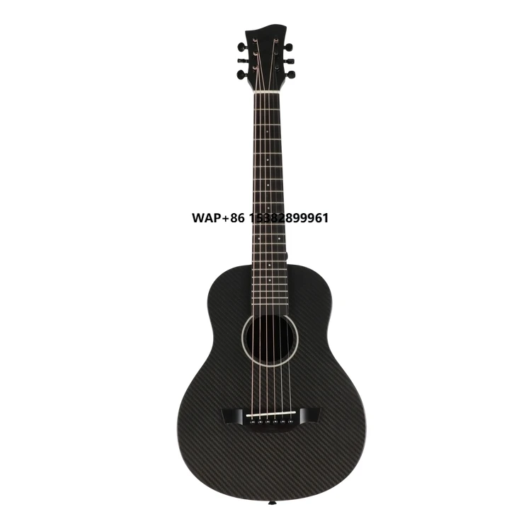 

OEM Custom High Quality 30Inch Mini Size Small Portable Traveling Guitare Matt Carbon Fiber Acoustic Travel Guitar Travel-guitar