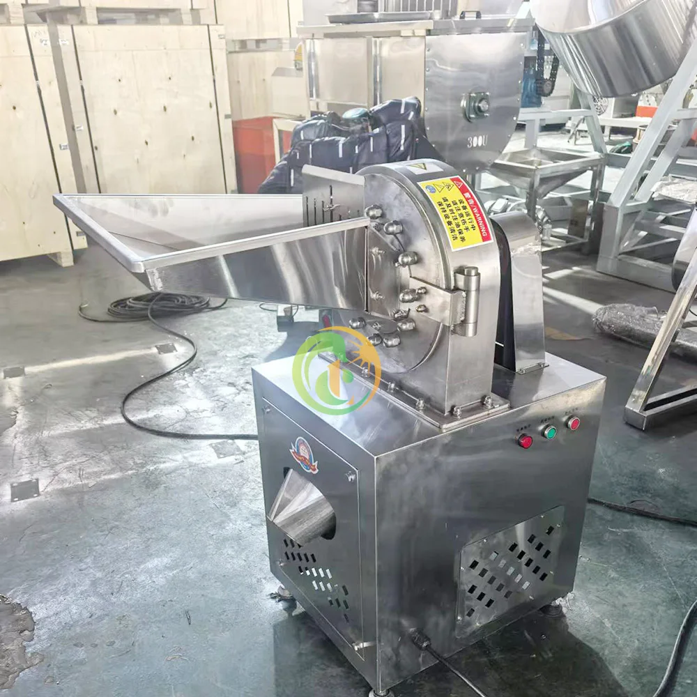 304 SS Sugar Black Pepper Cumin Seed Spice Disc Pulverizer Machine