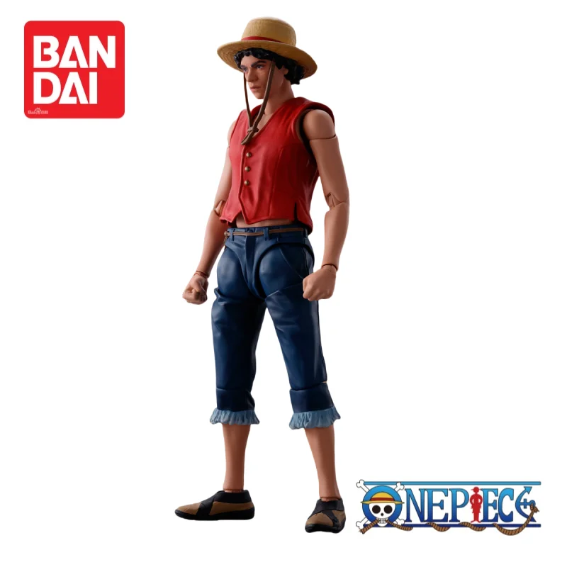 Bandai One Piece Monkey D. Luffy 100% Original y genuino en Stock modelo de mercancía de Anime regalos de vacaciones adornos estatuilla
