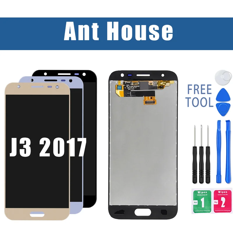 5.0 Inch Display For Samsung J3 2017 LCD  J330 J330FN SM-J330FN J330DS LCD Display Touch Screen Digitizer Assembly