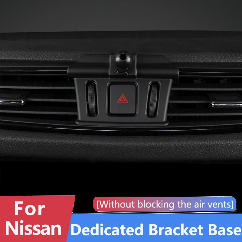 Suporte para celular para carro, base de montagem com bola de cabeça de 17mm para Nissan X-Trail Qashqai Kicks Sunny Tiida Teana Sylphy