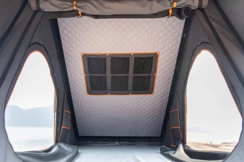 

Quickly build a triangular car roof tent, foldable waterproof four-season double-layer tent, suitable for off-road camping