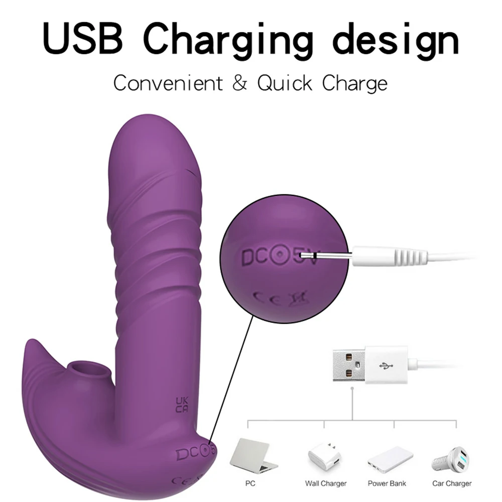 Telescopic Dildo Vibrator Clitoris Sucking Vibrator Sex Toys For Woman Wearable Panties Vagina Stimulator Wireless Remote Sextoy