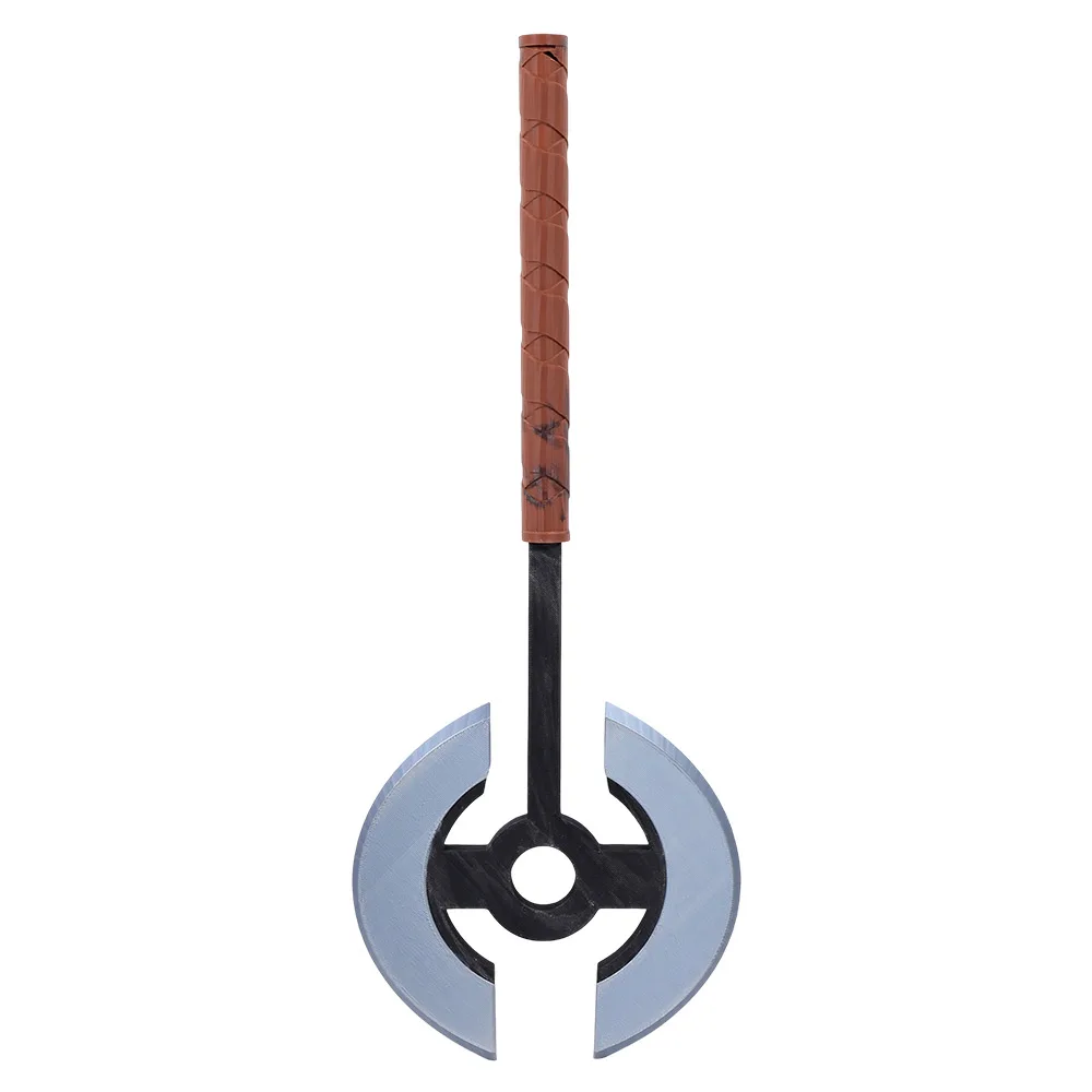 Andy Cosplay Silver Axe Prop - Roleplay Accessory - alternate angle