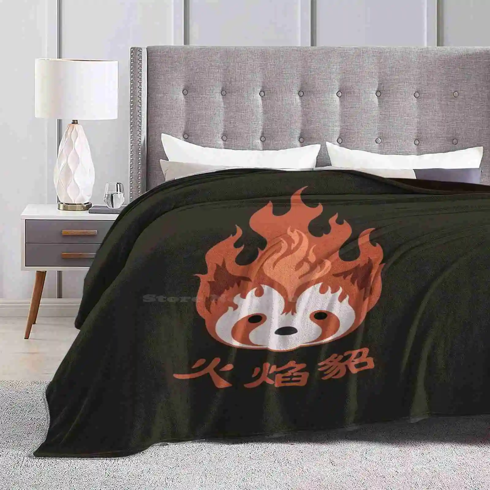 : Fire Ferrets Pro Bending Emblem All Sizes Soft Cover Blanket Home Decor Bedding Legend Korra Bolin Mako Fire Ferret Element