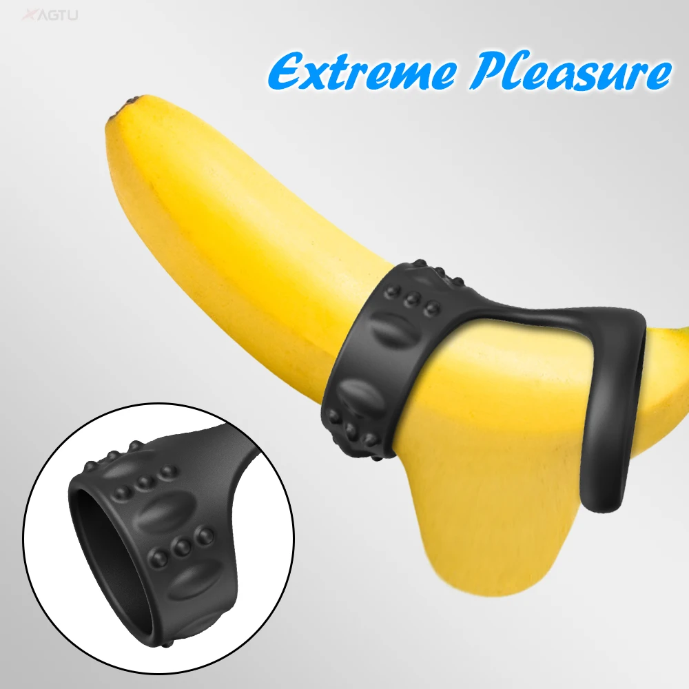 Soft Silicone Penis Ring for Men Ejaculation Delay Male Cock Ring Erection Masturbation Goods for Men Adult Goods for 18+