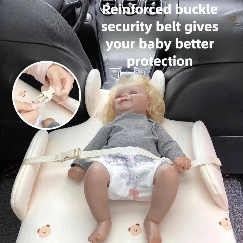 For Car Baby Changing Station, Backseat Diaper Changing Pad, Infant Diaper Mat for Car Travel, Easy Waist-Saving