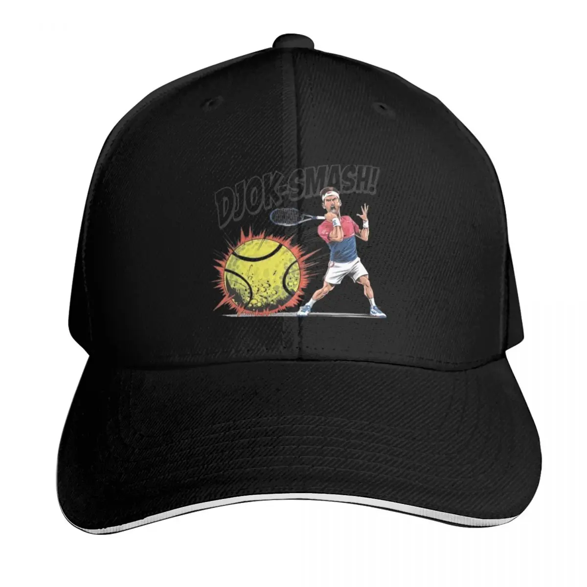 

Djok - smash! Baseball Cap custom Hat Thermal Visor party Hat Hip Hop Women's Beach Men's