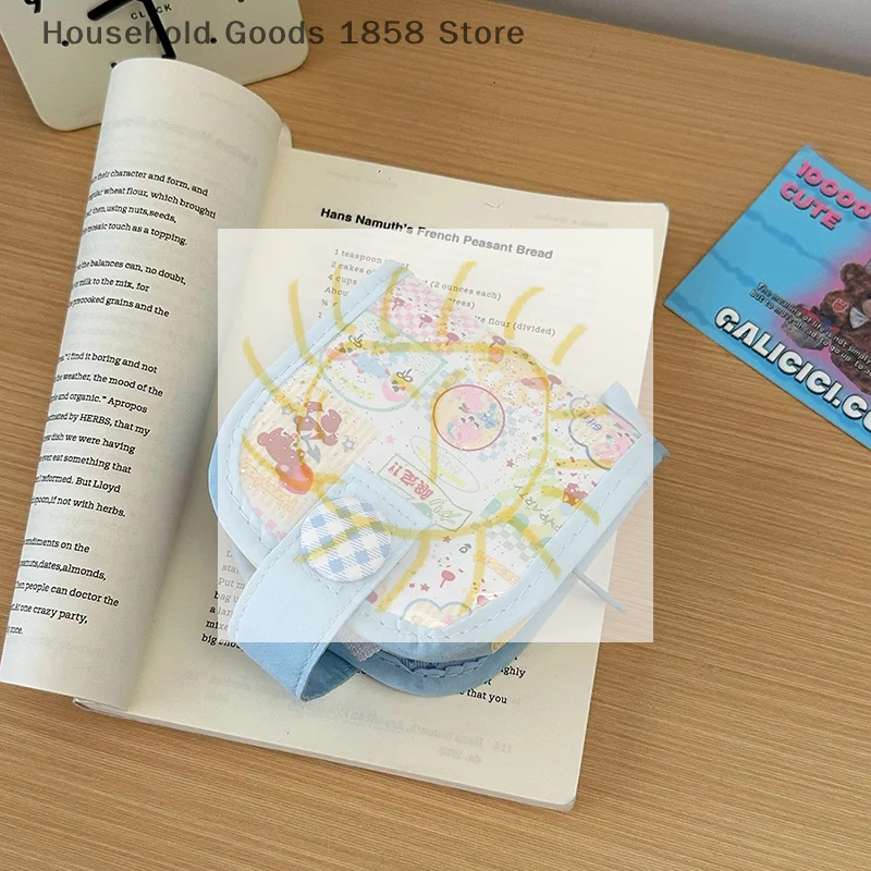 1pc 여름 만화 Photocard 동전 지갑 레트로 다층 짧은 지갑 미니 지갑 지갑 야외 학생 동전 가방