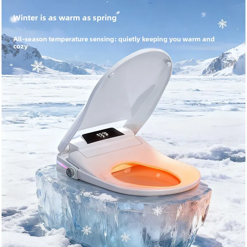 Smart Toilet Seat Cover Auto Heating Electric Bidet Voice Control Universal for Home Hotel