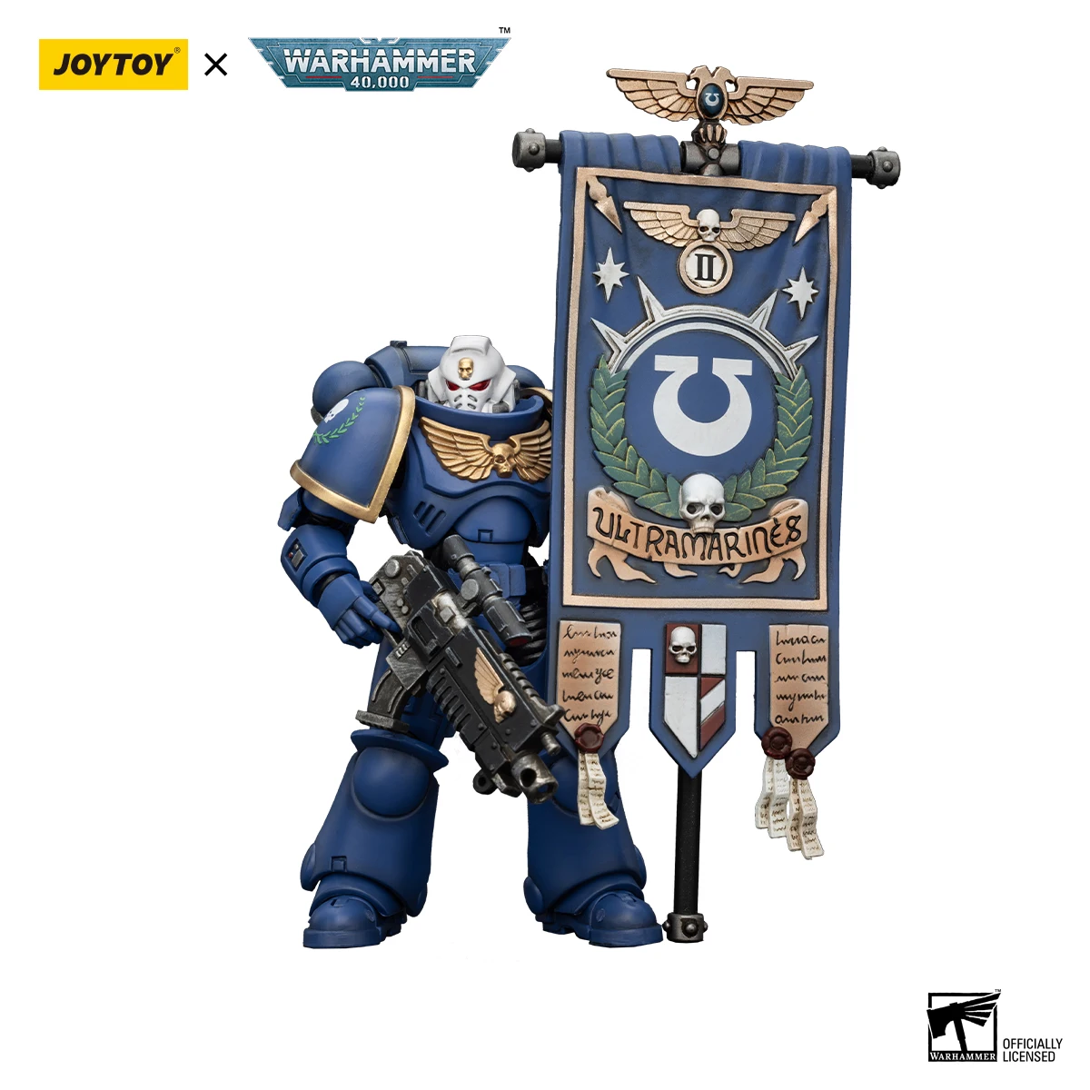 Warhammer 40K JOYTOY Ultramarines Heroes of The Chapter 3 przedmioty Posca figurka Castor Model ruchome zabawki kolekcja Erastus