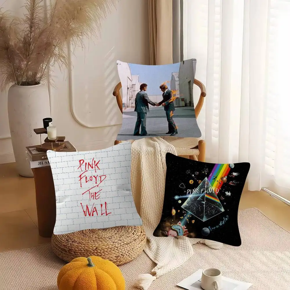 Progressive Rock BandP-Pink Floyd Pillow Case For Home Bedroom Car Office Decoration Living Room Sofa Cushion Cover Suitable