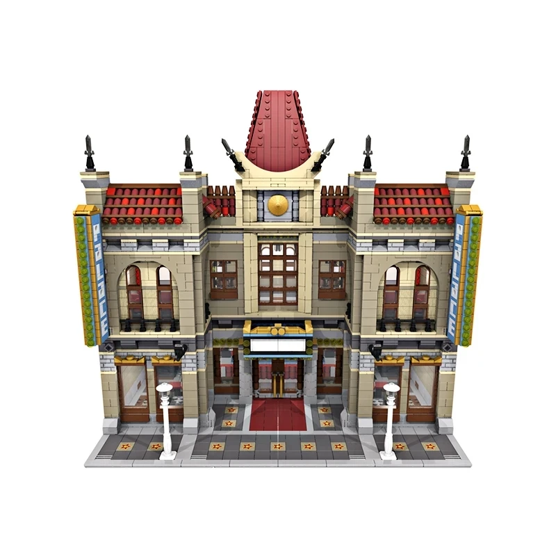 New MOC-10871 Palace Cinema Modular Building Blocks Bricks Diy Puzzle Toy Christmas Gifts For Adults Collection