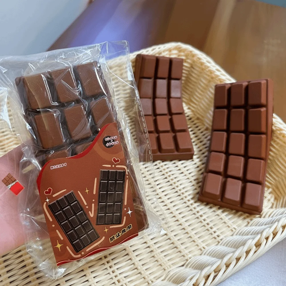 New Simulated Food Chocolate Squeeze Toy PU Slow Rebound Food Squishy Toy Stress Relief Hand Relaxation Fidget Toy Gift
