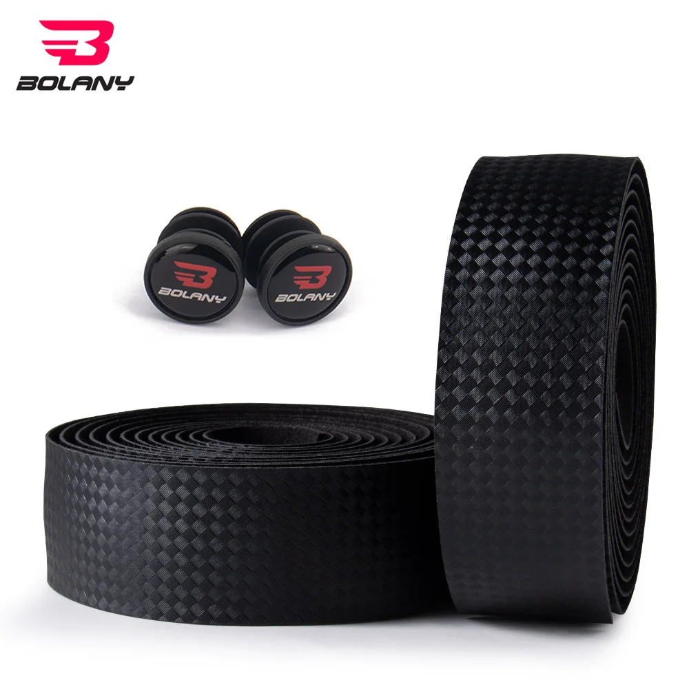 BOLANY Cycling Road Bike Handlebar Tape Shockproof Bicycle Bar Tape PU+EVA Soft Breathable Anti-Slip Bicycle Accessories 2pcs