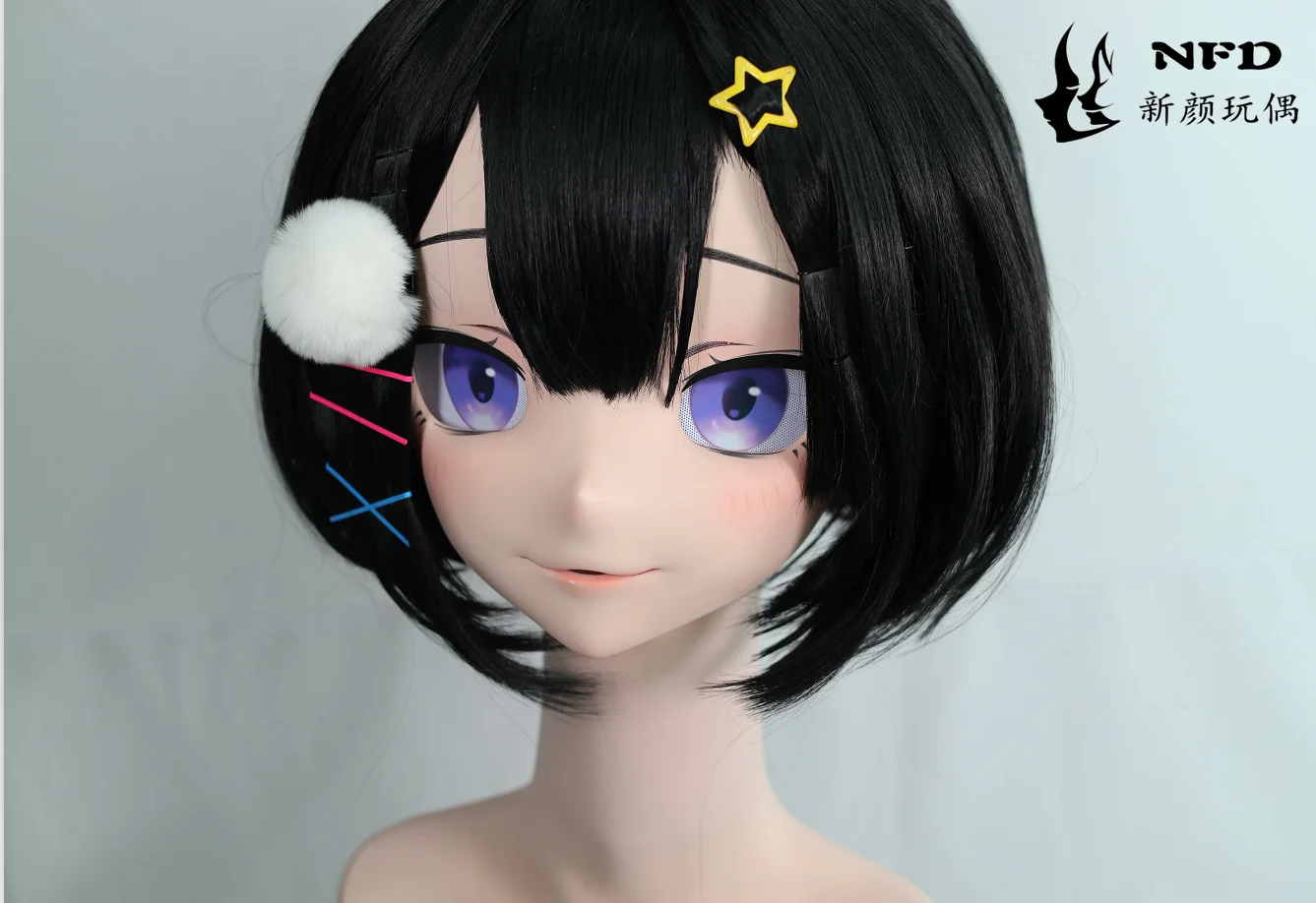 (NFD34)Crossdress Doll Customize Full Head With Lock Cute Female/Girl Japanese Animego Character Kig Cosplay Kigurumi Mask