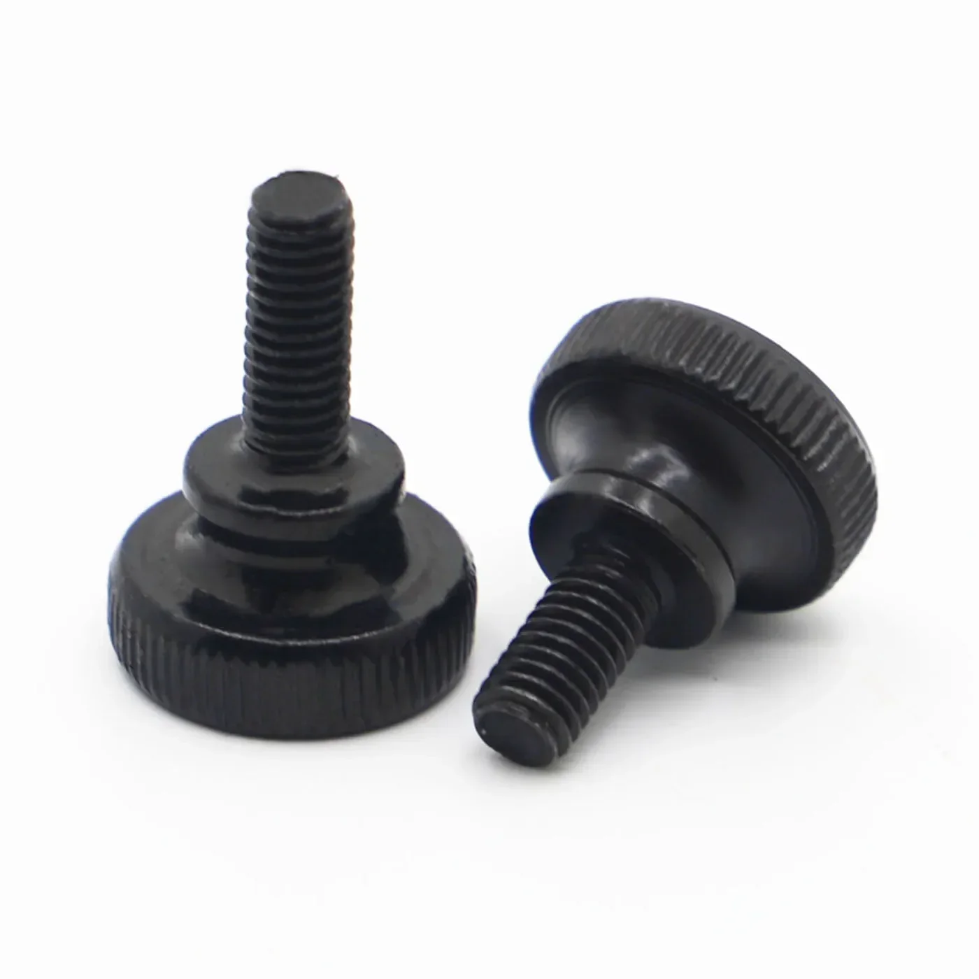 M3 M4 M5 M6 M8 M10 GB834 DIN464 Black Carbon Steel Knurling Head Knurled Thumb Screw Hand Tighten Curtain Wall Lock Screws Bolt