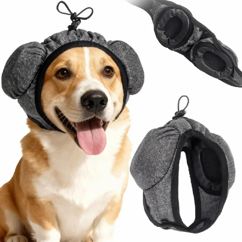 Noise Protection Dog Ear Muffs Snug Fit Soundproof Dog Anti-Startle Cover Adjustable Cups Dog Noise Reduction Cover