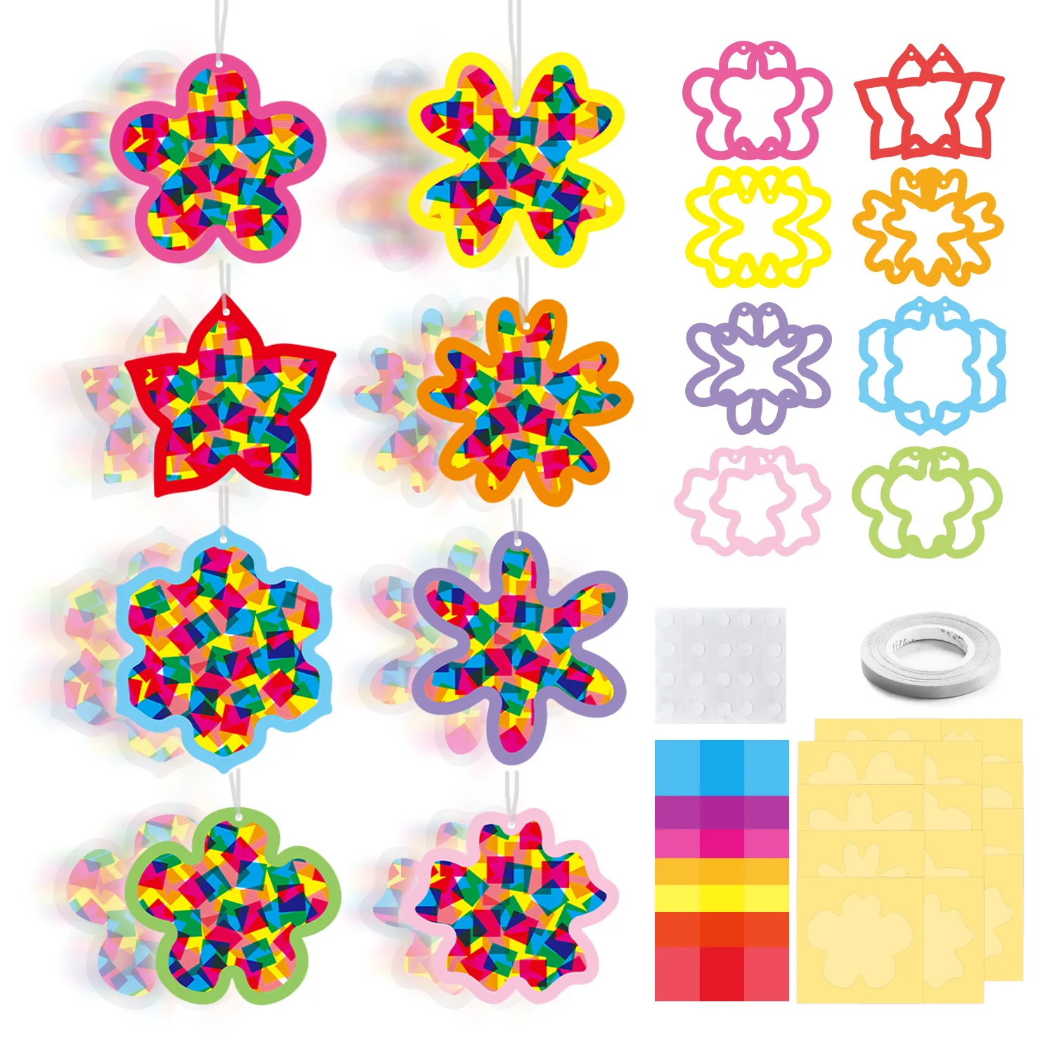 

Детские поделки из бумаги: украшения для окон, подвески для класса и вечеринок, набор для детского творчества