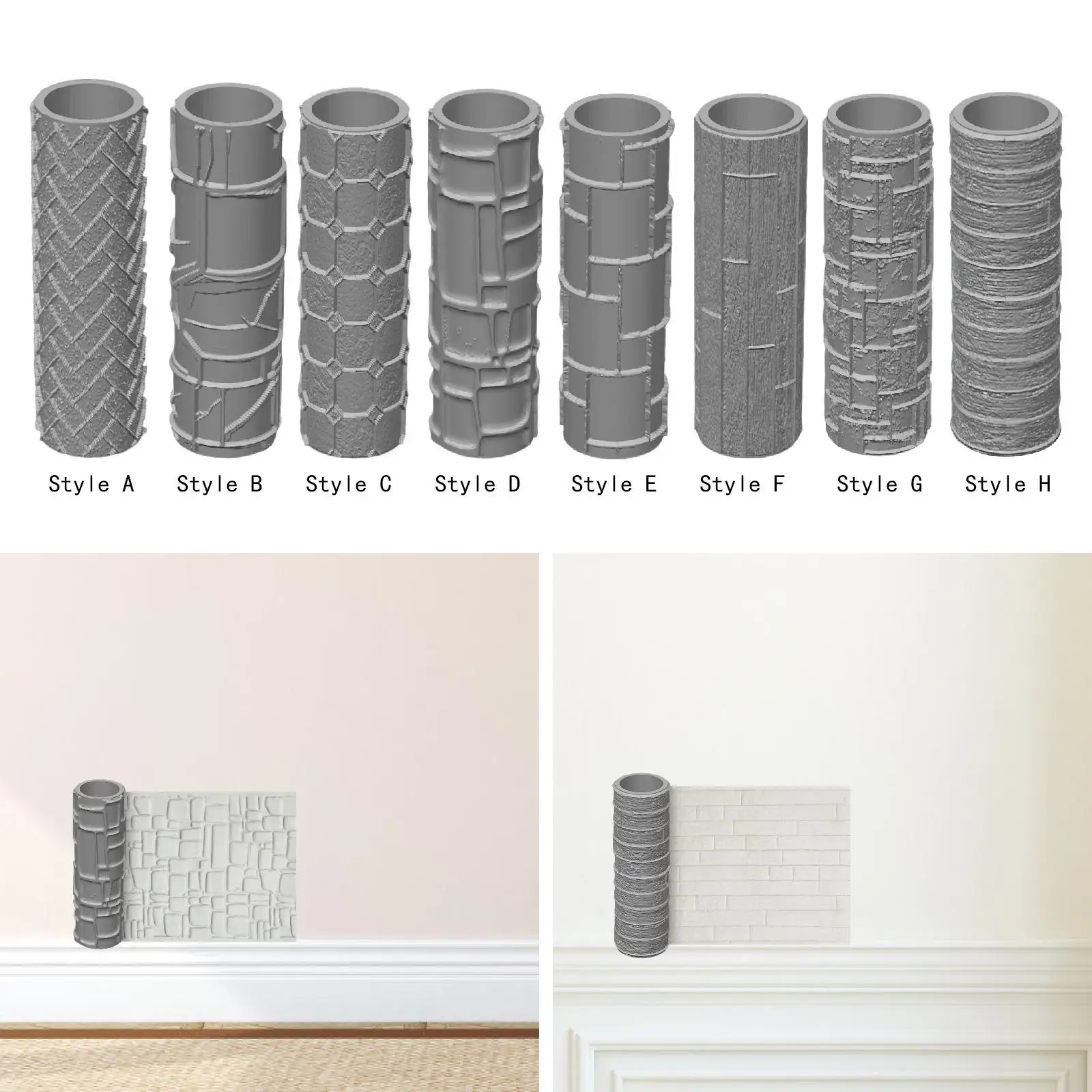 지형 텍스처 롤러 핸드 롤러 폼 및 점토 모델링을 위한 고성능 공예 취미가를 위한 선물 제작 액세서리